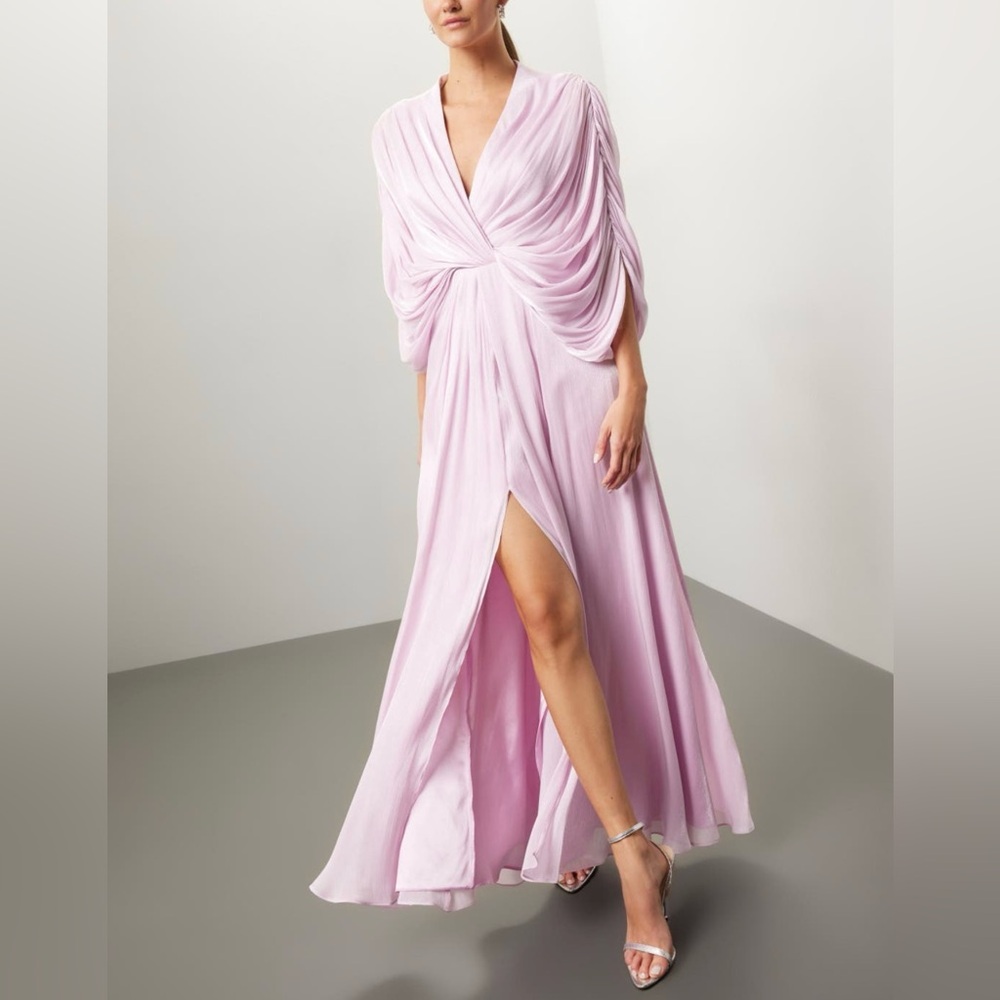 Badgley Mischka Drape Dolman Gown - Picture 8 of 12
